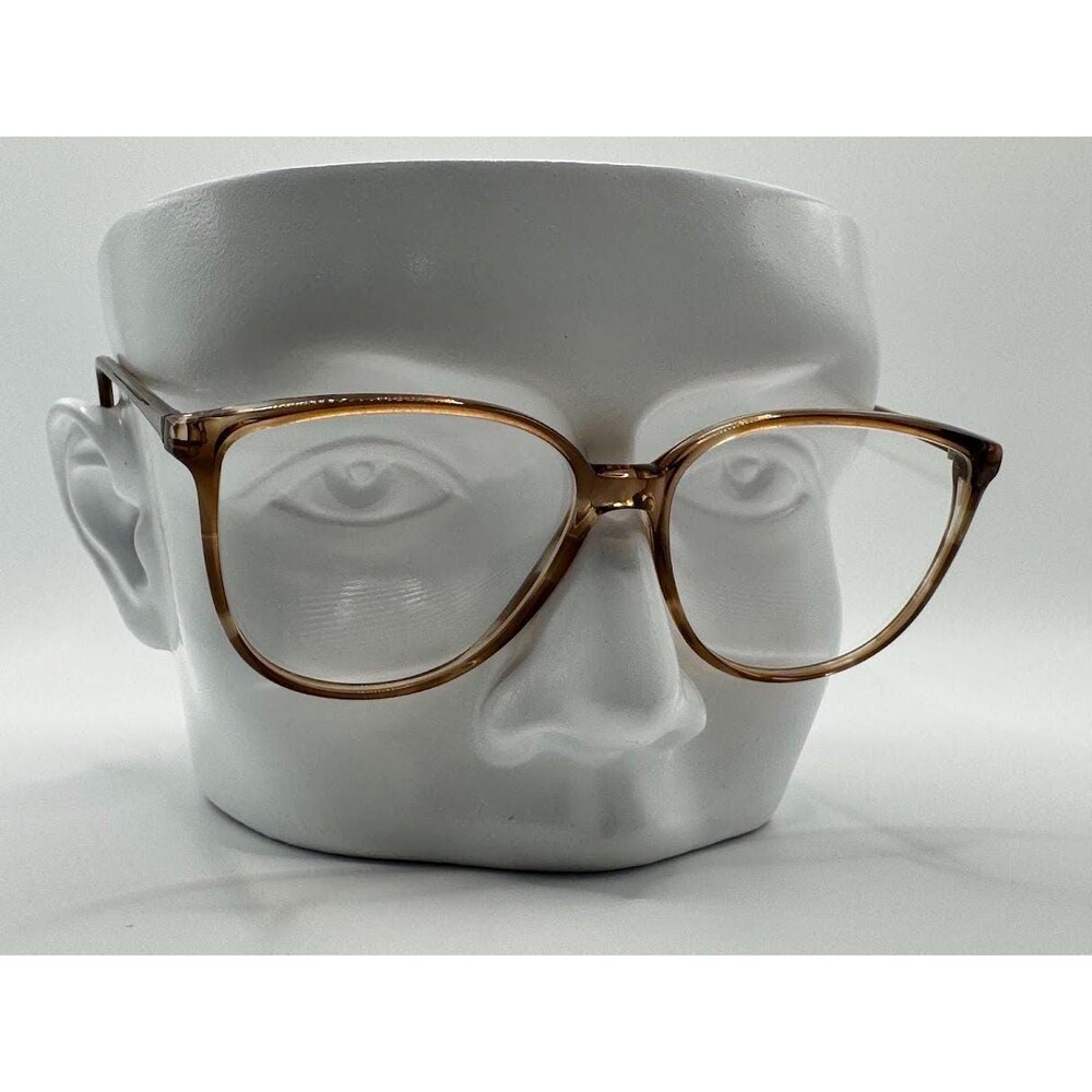 NEW Vintage Eyeglasses | Non Rx | Trendy Modern Style | Brown Plastic Frame #797